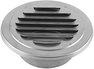 Stainless Steel Round Soffit Vent Flat Wall Air Fences Outlet Mesh Exhaust Grille Ducting Cover for Bathroom