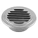 Produktbild Nikou Air Vent - Wandausströmer aus rostfreiem Stahl, Round Flat Grille Luftdurchlass Lüftungsabdeckung Outlet Insect Mesh, Anti-Wind und Regen. Lüftungsgitter-Kit