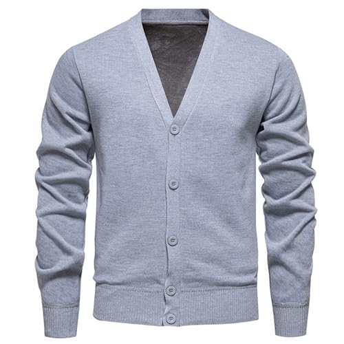 Pull col V homme boutonné devant pour confort 3XL