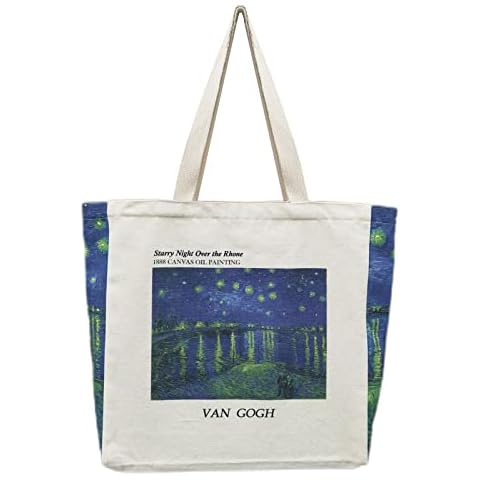 BROADREAM Canvas Tote Bag, Extra Large Capacity Handbags Shoulder Bags with Zipper, Reusable Shopping Bag, Aesthetic Vintage Bags, Large Shoulder Bag for Women Work School College Daily Use Cover