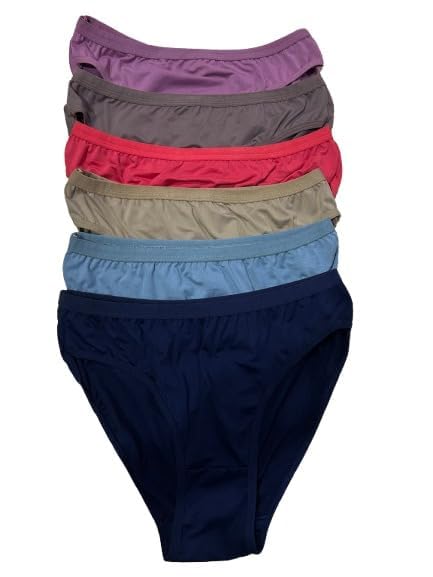 louryn koulyn No Show Underwear for Women Seamless High Cut Briefs Mid-Waist Soft No Panty Lines,Pack of 3 or 6-picture-39