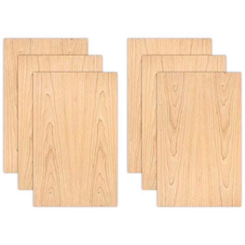 Cherry 6 Sheets | 3Mm 1/8Th Inch, 12”X19” Premium Two Sided With Mdf Core, Glowforge Ready, Unfinished #TOP5