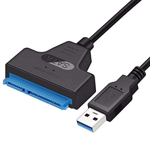AlexVyan 3.0 to Adapter Converter Cable for 2.5 Inch Laptop HDD & SSD with USB Power Cable USB Adapter 0.5 m Micro USB Cable (Compatible with Laptop Hard disk, Black) 4