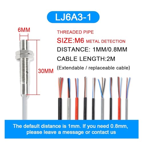 Capteur induction metal miniature M4 M5 M6 detection precise 1mm