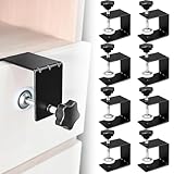 8 Stück Edelstahl C-Zwingen, Verstellbare C Klemme für Schweißarbeiten und Tischler, Tischklemmen Clamp C Zwinge für Haushaltsmontage Gebäude Schublade installation