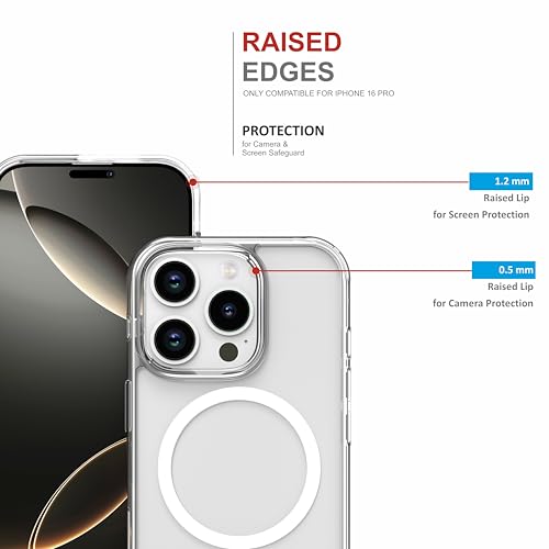 Image of Polycarbonate Case for iPhone 16 Pro, [Military Grade Drop Protection] Full Body Heavy Duty Rugged Case Shockproof Protective - Combo [1 Case + Screen Protector + Camera Lens] Transparent