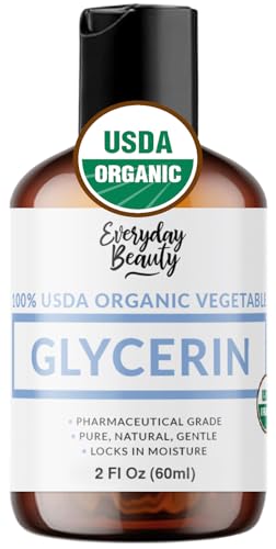 100% Organic Glycerin for Skin & Hair, Food Grade, 2 Fl Oz
