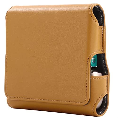JUSTPENGHUI Housse de Protection Puce Étui en Cuir for Sac de Rangement de Cigarettes Valise Convient for IQOS 3.0/3 DVD Pack de Joueurs (Color : BR) Cover