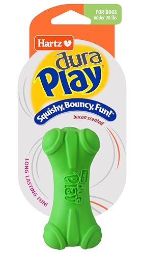 Hartz Dura Play Bacon Scented Bone Dog Toy - Small