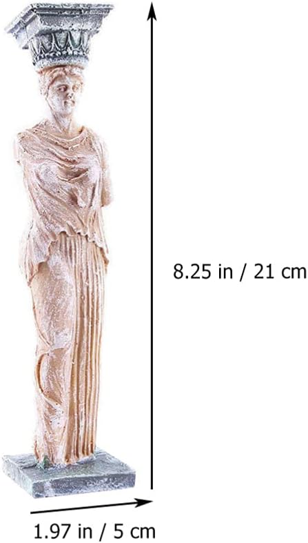 balacoo 2pcs Aquarium Fish Tank Decorations Resin Mediterranean Goddess Statue Fish Tank Home Ornament Figurines Angel Furnishings Ocean Sea for Christmas Decor