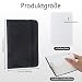 3 Stück Mini Notizbuch A7 Leder Notizbuch Klein Notebook Pocketbook Kleines Notizbuch Mini Liniert Taschenbuch Mini mit Gummiband Lesezeichenkleines mit Register für Reisen, Studium und Büro（Schwarz）
