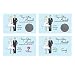 Funny Couples Wedding Bridal Shower Scratch Off Game Card | Happy Couple Blue Pinstriped Card Set 25 (24 Sorry 1 Winner)