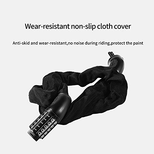 image for Firsttour Chain Bicycle Lock with 5-Digit Reset Password, Chain Bike L