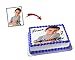 Personalizado Foto con Nombre y Edad para Tartas, OBLEA o Papel de AZÚCAR, Cumpleaños y Ocasiones Especiales, Varios Medidas de Fotos Comestibles para Pastel Rectangulares (28x20cm)