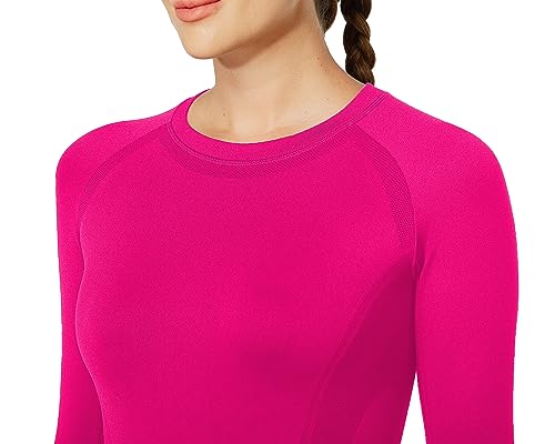 Image of MathCat Workout Shirts for Women Long Sleeve, Workout Tops for Women, Quick Dry Gym Athletic Tops,Seamless Yoga Shirts XS-XL