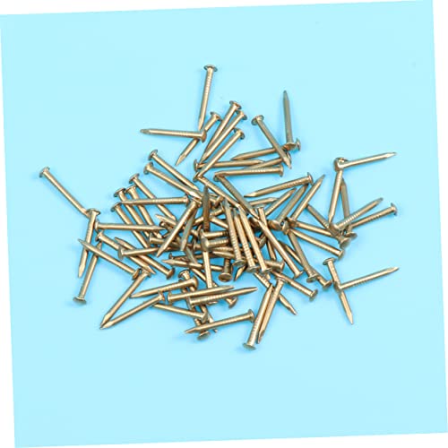 DOITOOL 300 piezas Clavos de Latón decorativos antiguos para muebles y proyectos de carpintería miniatura 4