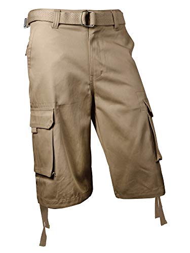 新品　BRIEFING MENS CE CARGO SHORT PANTS Pro Club Men's Cotton Twill Cargo Shorts (30, Khaki) | Amazon.com