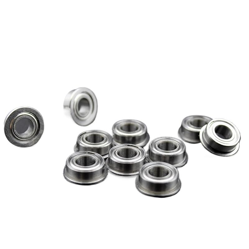 10Pcs MF63 MF93 MF74 MF84 MF104 MF85 MF95 MF105ZZ MF115 MF106 MF126 MF117 MF137 MF148 ZZ Ball Bearing Flange Bearings(MF137 7x13x4mm)