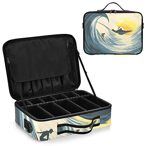 Wave And Surfer At Sunset ���f�B�[�X �|�[�^�u�����C�N�A�b�v�o�b�O ������t�� �R�X���e�B�b�N�o�b�O ���߉\�Ȏd�؂� ���s�R�X���e�B�b�N�g�C���^���[���[�I�[�K�i�C�U�[ �����p