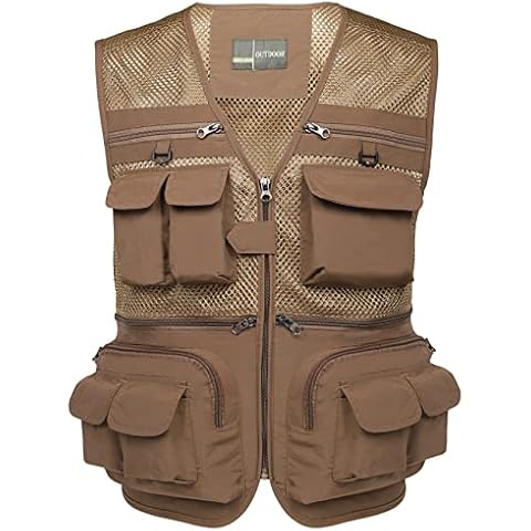 Flygo Men's Fishing Travel Outdoor Vest Cover