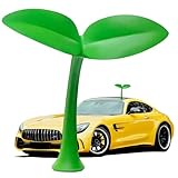 Car Sprout Topper 3D Cute Car Sticker Decal，Waterproof Moving Grass Bean Sprout Green Leaf Dances in Wind, Spot Your Car, Also for Mailbox,Garden, Home, Dog House Decoration