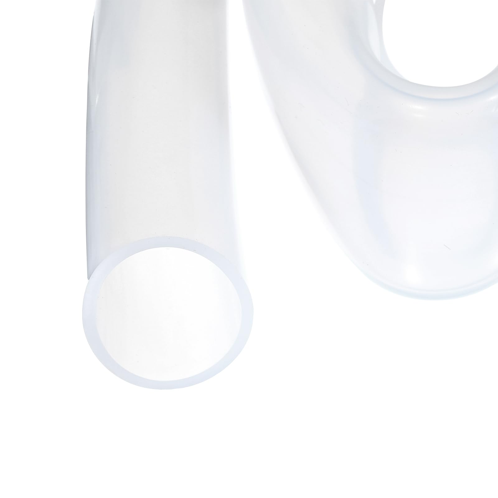 Rebower 3.3ft 1-1/2" ID x 1-3/4" OD Silicone Tubing Clear Industrial Plastic Tubing Pure Silicone Hoses for Pump Siphoning Draining Irrigation Brewing