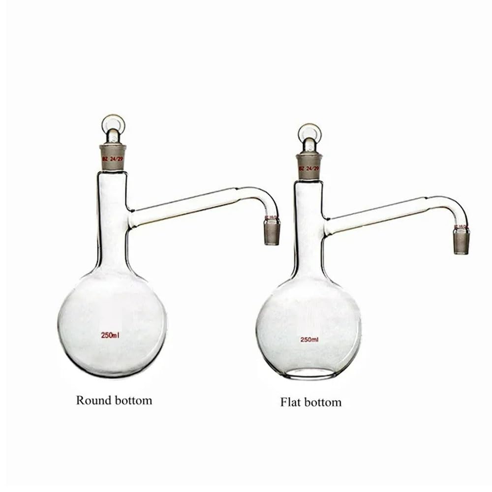 Pallone di Distillazione, 250 Ml, Vetreria da Laboratorio, 1 Pezzo(Round Bottom 24x19)