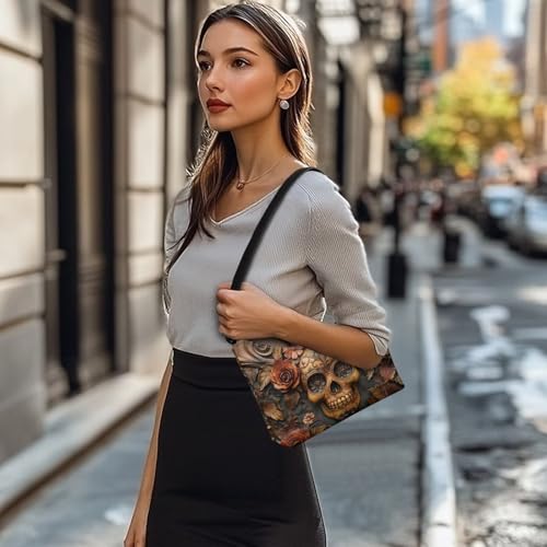 Lotusorchid Shoulder Bags Handbags, PU Leather Women's Underarm Bag Shoulder Bag for Work Travel Shopping3