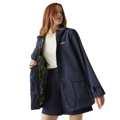 Image of Regatta Womens Orla Kiely Swing III Waterproof Jacket - Navy - 14