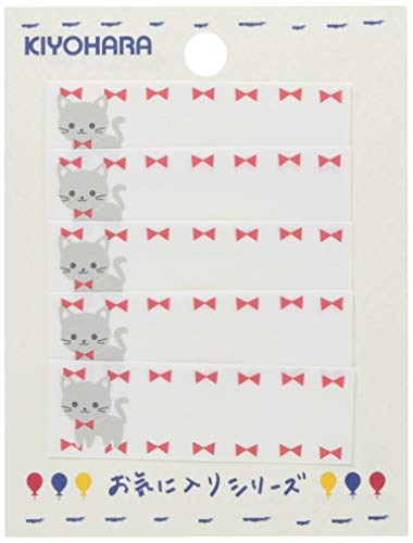 KIYOHARA お気に入りネームラベルSS ねこ MOW675