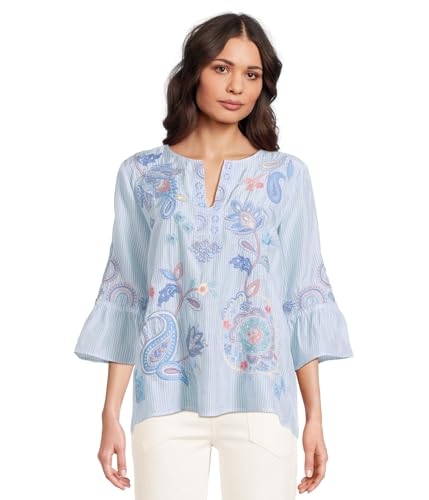 Johnny Was Women's Ruffle Sleeve Blouse