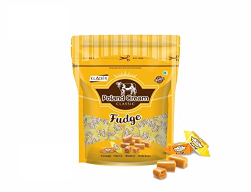 Glacier Poland Cream Classic Toffee/Fudge Creamy & Chewy/Buttery Delicious/Real Butter Toffees/Birthday Party Gift Toffee/Pack of 1 (50 pcs of 10 GM's Each)