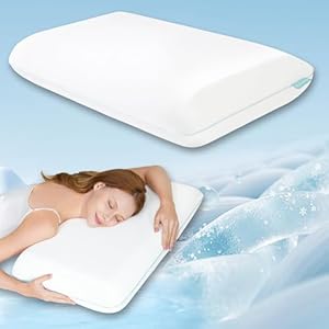 Soft Cooling Pillow, Memory Foam Neck Cervical Pillow, Ergonomic Pillow for Neck Pain Relief, Orthopedic Pillow for Side Sleepers, Contour Pillow for Back Stomach Sleepers, Neck Support Pillow