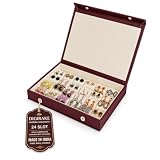 DigiRake Caja de pendientes para niñas, caja de almacenamiento y organizador de pendientes, caja de soporte para aretes, joyero para aretes y Jhumka