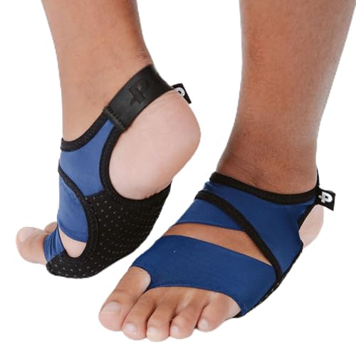 Image of PIGA Toeless Pilates Socks - Non-Slip Grip for Men & Women, Breathable, Durable for Pilates, Barre & Yoga Workouts