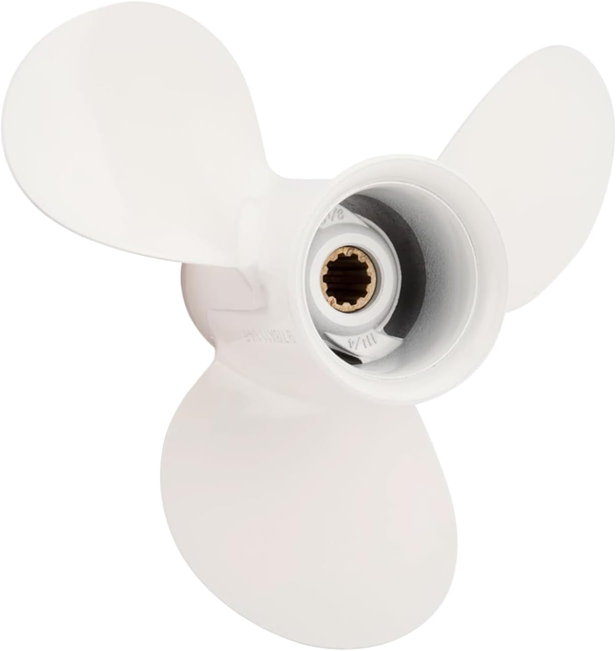 VIF Jason Marine 9 7/8 x 11 1/4-F OEM Aluminum Boat Propeller fit Yamaha Outboard Motos F25/20HP/25hp/30hp,Ref No. 664-45947-01-EL, 10 Spline Tooth, Rh