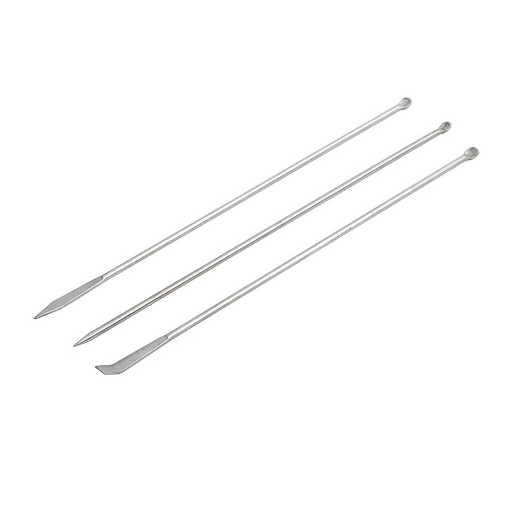 Laborausstattung und -bedarf 3 * 1/set 220mm Edelstahl Kleine Schaben Löffel Labor Schöpfkelle for