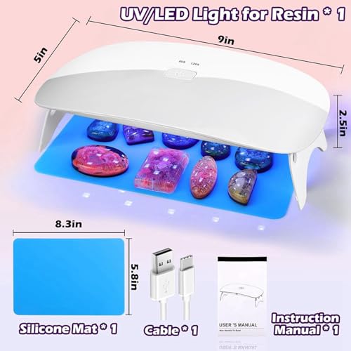 Lampe UV Résine Élimine Finition Collante Séchage Rapide Objet DIY - 7