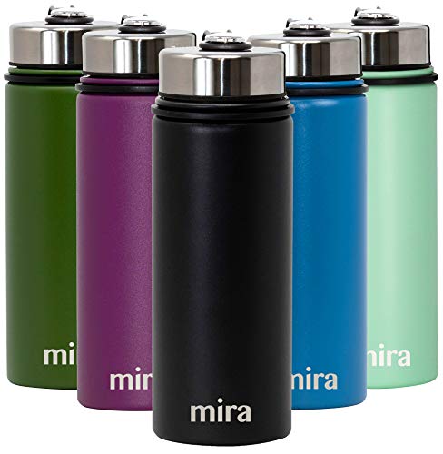 MIRA 18 Oz Stainless Steel Vacuum Insulated Wide Mouth Water Bottle | Thermos