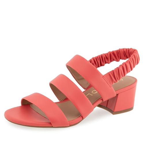 AerosolesWomen's Clarissa, Block Heeled Slingback Sandal, Coral Leather10M