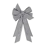 Meseey Large Christmas Black and White Striped Ribbon Bow 20 x 11 Inch Farmhouse Stripes Wreath Bows for Christmas Door Wreath Home Decorations Tree Topper Party (BW-Striped)