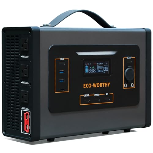 ECO-WORTHY 2000W Portable Inverter Charger with MPPT