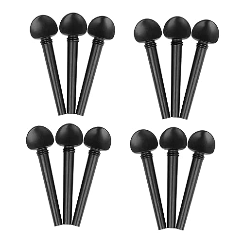 Milisten 12pcs Tuning Pegs for Oud Smooth Surface Non Slip Knob Easy to Operate Replacement Parts for String Instruments Durable Oud Accessories for DIY Projects