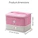 XPAPOV Travel Medicine Bag Organizer, Medical Bag Empty for First Responder Storage, Emergency Medical for Home, Travel, Camping, Car, Hiking & Outdoor Emergencies (Pink)