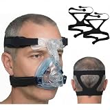 Organic Deal Cinghia Universale di Ricambio per Maschera CPAP – Copricapo a 4 Punti Compatibile con Maschere CPAP di Marca come ResMed® e Philips Respironics® (Clip e Maschera Non Incluse)
