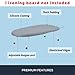 SAVUK 12 X 30 inch Smart Table top Ironing Board Cover and Pad with Standard Size, Fits Small, Mini Board, Extra Thick Padding, Elastic Cord, Heat Resistance (Replacement Cover and Pad 12