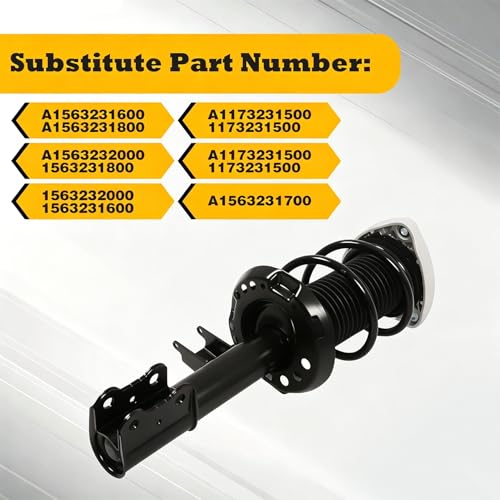 Image of Front Left Strut Assembly Compatible with CLA250 2014-2019 | A1173231500, A1563231700, A1563231900