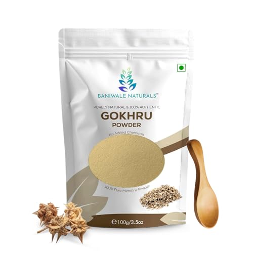 Image of Gokshura Powder - 100g | Tribulus Terrestris /Gokhru Churna | Boost Energy, Strength & Testosterone | Pure & Natural | Non GMO With No Added Preservatives