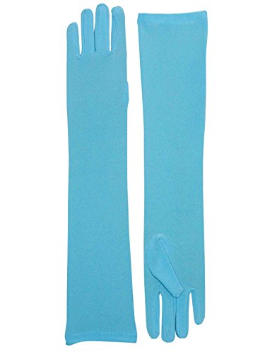 Forum Novelties Long Nylon Gloves (Lightblue) Adult Accessory