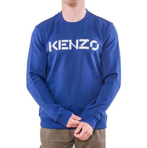 KENZO Herren Logo Sweatshirt Pullover Gr, blau, Small